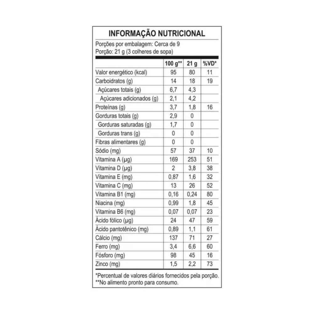 Cereal Infantil Mucilon Multicereais 180g